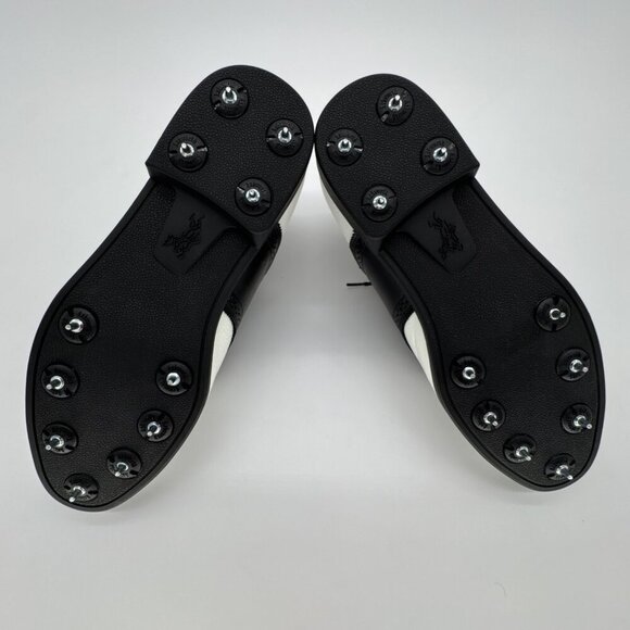 Ashworth Golf Shoe Men’s 10M Black & White Genuine Leather - Picture 2 of 10